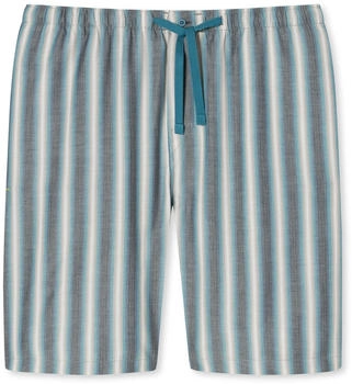 Schiesser Bermudashorts Webware Organic Cotton mehrfarbig gestreift bluegrey - Mix+Relax (180291)