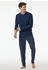 Schiesser Schlafanzug lang V-Ausschnitt admiral - Casual Essentials (182199)