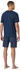 Schiesser Schlafanzug kurz V-Ausschnitt admiral - Casual Essentials (182200)