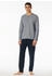 Schiesser Schlafanzug lang Ringel Knopfleiste nachtblau - Casual Essentials (182515)