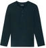 Schiesser Shirt langarm Knopfleiste nachtblau - Mix+Relax (182517)