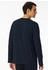 Schiesser Shirt langarm Knopfleiste nachtblau - Mix+Relax (182517)