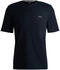 Hugo Boss Pyjama-Shirt aus Baumwoll-Mix mit Logo-Stickerei Waffle T-Shirt (50535891) dunkelblau