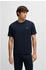 Hugo Boss Pyjama-Shirt aus Baumwoll-Mix mit Logo-Stickerei Waffle T-Shirt (50535891) dunkelblau