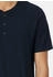 Schiesser Shirt kurzarm Knopfleiste nachtblau - Mix+Relax (182516)