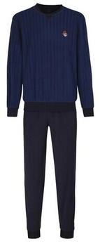 Götzburg Pyjama Nadelstreifen (451965-3015-0630) blau-dunkel-uni