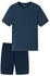 Schiesser Schlafanzug kurz Streifen admiral Casual Essentials (182198)