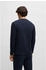 Hugo Boss Pyjama-Shirt aus Baumwoll-Mix mit Waffelstruktur Waffle LS-Shirt (50535870) dunkelblau
