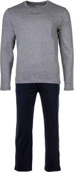 Marc O'Polo Lounge-Set grey melange/dark navy (10218118_Q545)