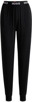 HUGO Pyjama-Hose aus Stretch-Jersey mit Logo-Bund - Style UNITE_PANTS 50490703 Schwarz