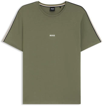 Hugo Boss Pyjama-Shirt aus elastischer Baumwolle mit Tape-Details - Style Unique T-Shirt 50545930 Hellgrün