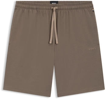 Hugo Boss Shorts aus elastischem Baumwoll-Jersey mit Logo-Stickerei - Style Mix&Match Short CW 50515314 Braun