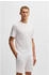 Hugo Boss Pyjama-Shirt mit Waffelstruktur und Logo-Stickerei - Style Waffle T-Shirt 50535891 Weiß