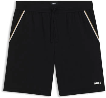Hugo Boss Pyjama-Shorts aus elastischer Baumwolle mit Tape-Details - Style Unique Shorts CW 50545942 Schwarz