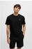Hugo Boss Pyjama-Shirt mit Waffelstruktur und Logo-Stickerei - Style Waffle T-Shirt 50535891 Schwarz