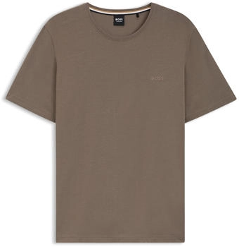 Hugo Boss Regular-Fit T-Shirt aus Stretch-Baumwolle mit Logo-Stickerei - Style Mix&Match T-Shirt R 50515312 Braun