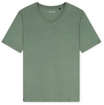 Schiesser Shirt kurz arm V-Ausschnitt khaki - Mix+Relax (182181-701)