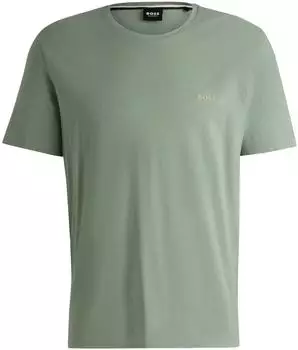 Hugo Boss T-Shirt aus Stretch-Baumwolle mit Logo-Stickerei Style Mix&Match T-Shirt R 50515312 Hellgrün