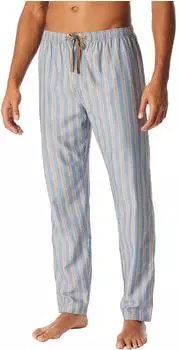 Schiesser Hose lang Webware blau gestreift Mix+Relax (182192-800)