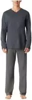 Schiesser Pyjama "Comfort Essentials" 0, 2 tlg. mit V-Ausschnitt und...