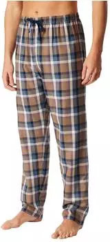 Schiesser Hose lang Webware nougat kariert Mix+Relax (182192-309)