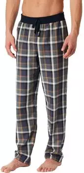 Schiesser Hose lang Webware graphit kariert Mix+Relax (183106-207)