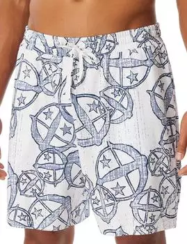 Schiesser Bermuda Statement-Druck weiß-blau 150 Years (183227-904)