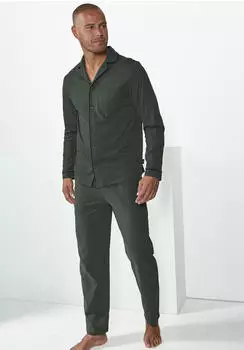 s.Oliver Pyjama aus Baumwolle / Grün 6010028.686.