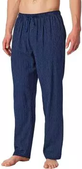 Schiesser Hose lang Webware Seersucker navy gestreift Mix+Relax (183544-815)