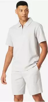 Schiesser Shirt kurzarm Jacquard Reißverschluss jade Mix+Relax (183537-713)