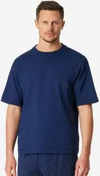 Schiesser Shirt kurzarm Heavy Single Jersey oversized navy Mix+Relax (183536-815)