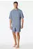 Schiesser Schlafanzug kurz oversized blaugrau Modern Nightwear (183631-808)