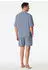 Schiesser Schlafanzug kurz oversized blaugrau Modern Nightwear (183631-808)