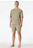 Schiesser Schlafanzug kurz oversized jade Modern Nightwear (183631-713)