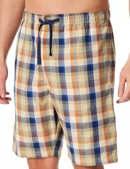 Schiesser Bermuda kurz Webware beige kariert Mix+Relax (182191-409)