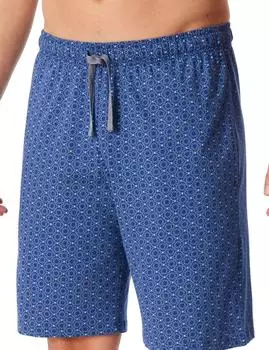 Schiesser Bermuda blaugrau gemustert Mix+Relax (182186-808)