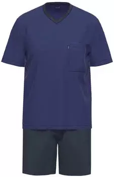 Ammann Pyjama Kurz (7829) dunkelblau