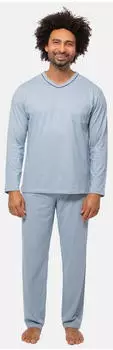 Ammann Schlafanzug Lang (30738) ashley blue