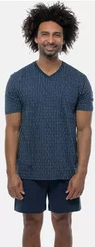 Ammann Pyjama Kurz (7733) dunkelblau