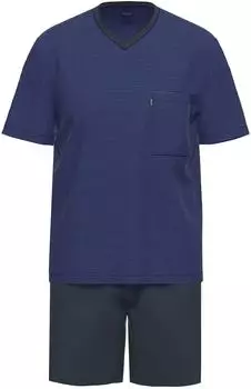 Ammann Pyjama Kurz (7429) dunkelblau