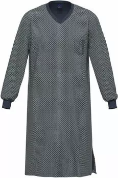 Ammann Nachthemd Schlafshirt mit langem Arm dunkelblau