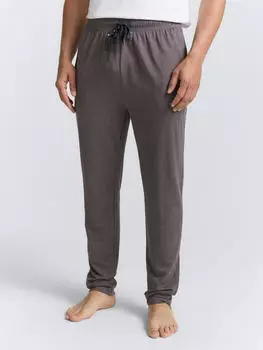 Tom Tailor Tennessee Pyjamahose mit Gummizug und Bindeband (36148808) grau-dunkel-melange