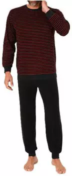 Normann Frottee Pyjama lang (226 101 13 811) rot