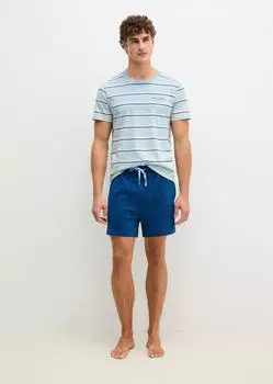 Marc O'Polo Shorty Mix N Match Cotton niagaramiststripe-navypeony