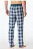 Schiesser Hose lang Webware pacific blue kariert Mix+Relax (183106-838)