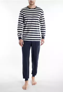Tom Tailor Milos Schlafanzug Set (85415301) blau-mittel-ringel