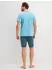 Calida Relax Imprint 2 Kurz-Pyjama (45442) retro blue