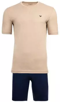 Emporio Armani EM000400 Pyjama-Set (EM000400-AF18881) nut/ink