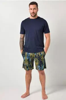 JP 1880 Pyjama T-Shirt & Shorts Belly Fit zweiteilig (844071) dunkelblau