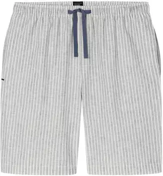 Schiesser Bermuda Webware Leinen Streifen admiral Mix+Relax (183547-801)